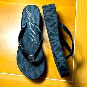 Michael Kors Bedford Platform Flip Flop Wedge